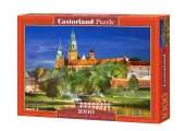 Puzzle 1000 elementów. Zamek Królewski na Wawelu nocą, Kraków