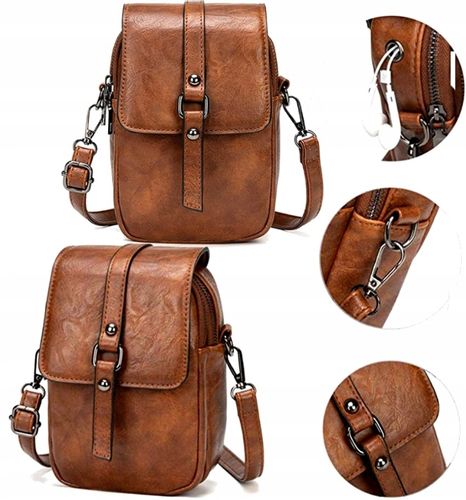 Torebka Damska Skórzana Listonoszka Crossbody Boho na Arena.pl