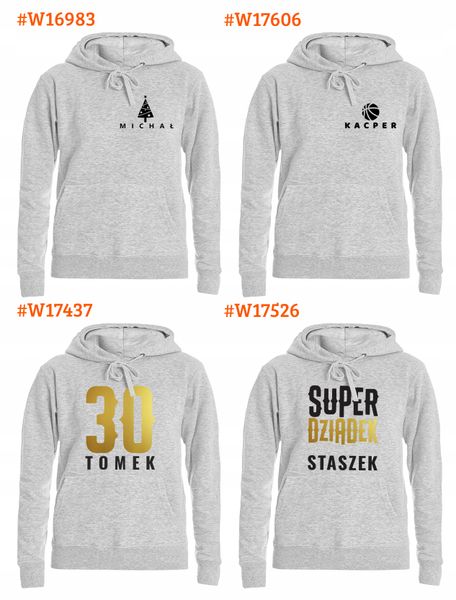 BLUZA z KAPTUREM MĘSKA XL +IMIĘ PUDEŁKO na PREZENT zdjęcie 7