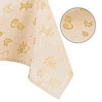 TCLOTH/AH/CHRISTMASSTORY/HMD/GOLD/140X180