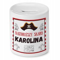 Skarbonka 330 Ml Dla Karoliny Córki Dziecka Z Nadrukiem Ze Zdjęciem