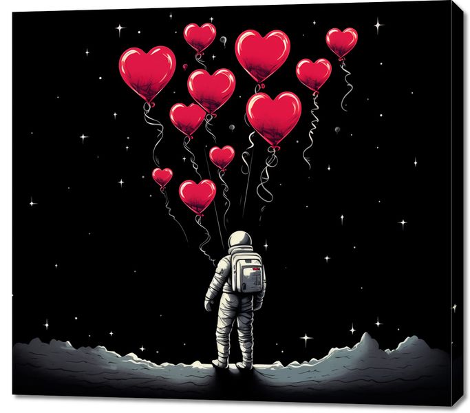 Obraz 100x90cm Astronauta Własnych Celi zdjęcie 1