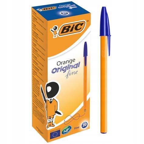 Długopis Bic orange niebieski 20szt (karton) zdjęcie 1