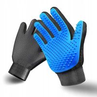 RĘKAWICA SZCZOTKA DO CZESANIA SIERŚCI PSA KOTA, UŻYCIE PRAWEJ RĘKI