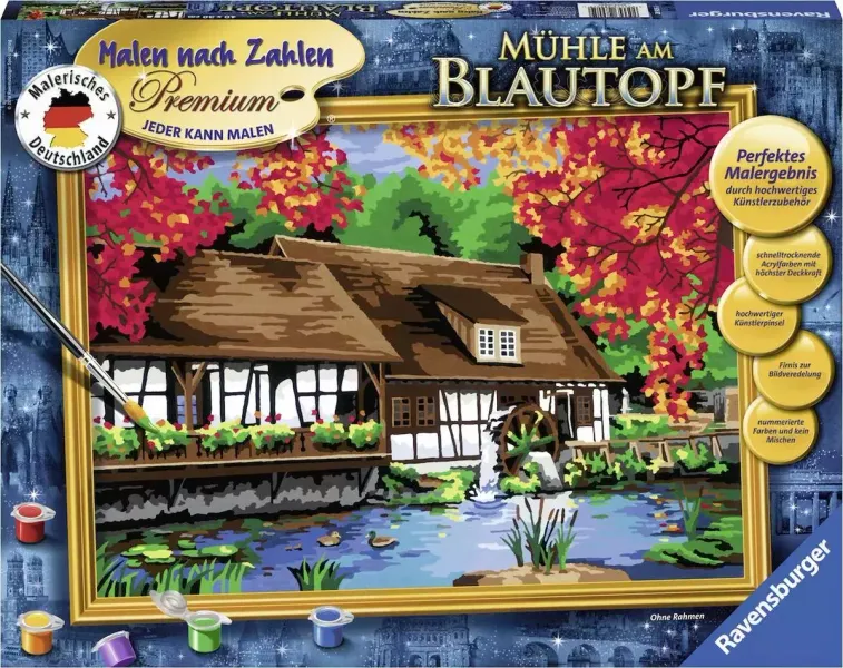 Kolorowanka Młyn Malowanie Po Numerach zdjęcie 1