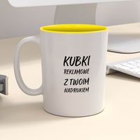 Firmowy kubek reklamowy - CLASSIC z kolorowym wnętrzem - 12 szt.