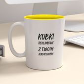 Firmowy kubek reklamowy - CLASSIC z kolorowym wnętrzem - 12 szt.