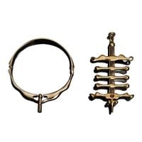 migratory bird metal collar & fingers clamps set upko