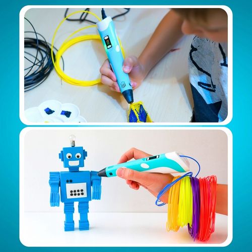 DŁUGOPIS 3D Dla Dzieci DRUKARKA 3D WKŁADY 150M Akcesoria Szablony Zestaw XL na Arena.pl