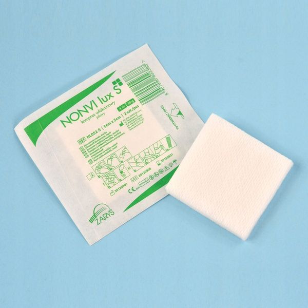 ZARYS NONVI lux S-5cm x 5cm 25szt x 5szt Kompres włókninowy, jałowy zdjęcie 10