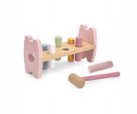 VIGA POLARB DREWNIANA PRZEBIJANKA WBIJANKA Z MŁOTECZKIEM LISEK MONTESSORI