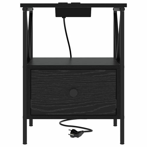 Szafka Nocna z szufladą Czarny dąb 41.5 x 40.5 x 55 cm na Arena.pl