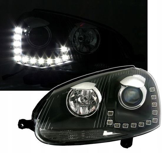 LAMPY REFLEKTORY VW GOLF V 5 03-09 Do DZIENNEJ DRL zdjęcie 4