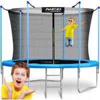 TRAMPOLINA OGRODOWA DLA DZIECI 312cm 10ft + DRABINKA NEOSPORT