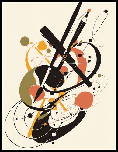 Plakat 50x65cm Abstrakcyjny Rapsod na Arena.pl