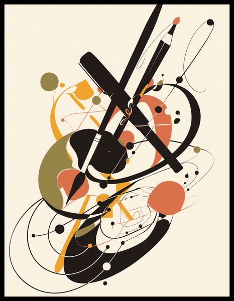 Plakat 50x65cm Abstrakcyjny Rapsod zdjęcie 2