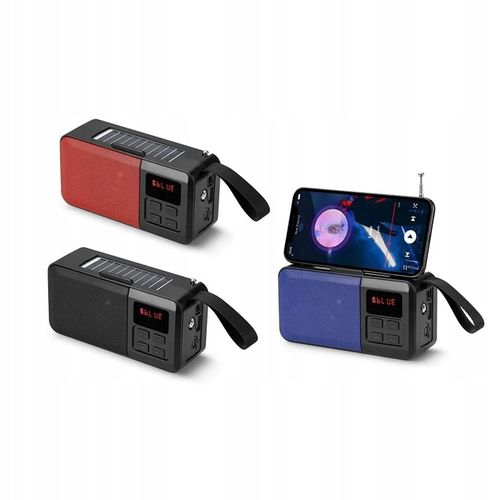 GŁOŚNIK BLUETOOTH BEZPRZEWODOWY SOLAR USB RADIO na Arena.pl