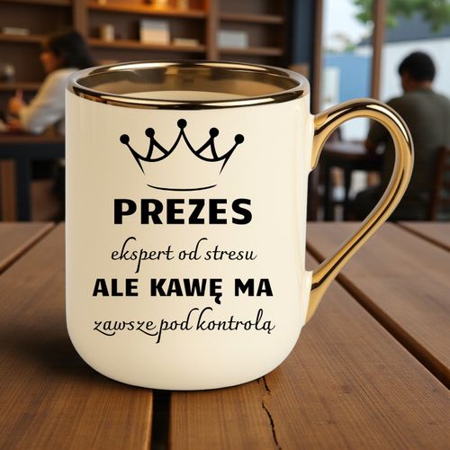 Kubek PREMIUM śmieszny prezent dla PREZESA ekskluzywny upominek na Arena.pl