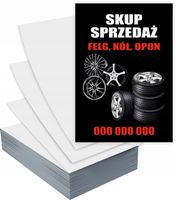 Ulotki A6 100 szt firmowe reklamowe SKUP FELG OPON KÓŁ + PROJEKT GRATIS
