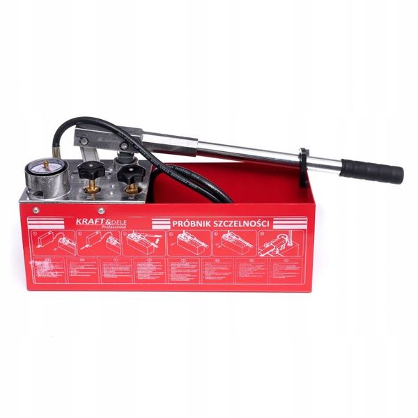 POMPA KONTROLNA DO PRÓB CIŚNIENIOWYCH SZCZELNOŚCI 0-50KG 45ML 12L TESTER zdjęcie 7