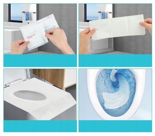 JEDNORAZOWE NAKŁADKI NA DESKĘ SEDESOWĄ SEDES TOALETOWE WC PODKŁADKI 60 na Arena.pl