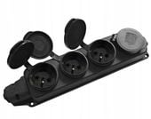 CZWÓRNIK GNIAZDO 16A 230V NA KABEL GUMOWY GUMOWE