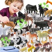 FIGURKI ZWIERZĘTA ZOO ZWIERZĄTKA ZESTAW FARMA ZABAWKA DLA DZIECI SAFARI 58