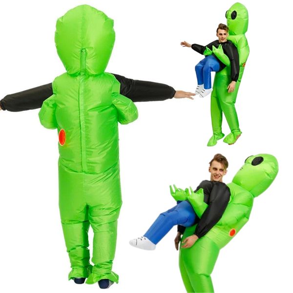 Kostium alien UFO kosmita dmuchany przebranie strój Halloween samopompujący zdjęcie 8