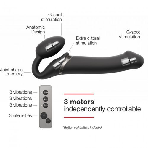 vibrating strap-on black l na Arena.pl