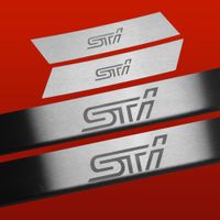 Listwa progowa SUBARU IMPREZA MK3 STI Stal nierdzewna 304 mat 4szt