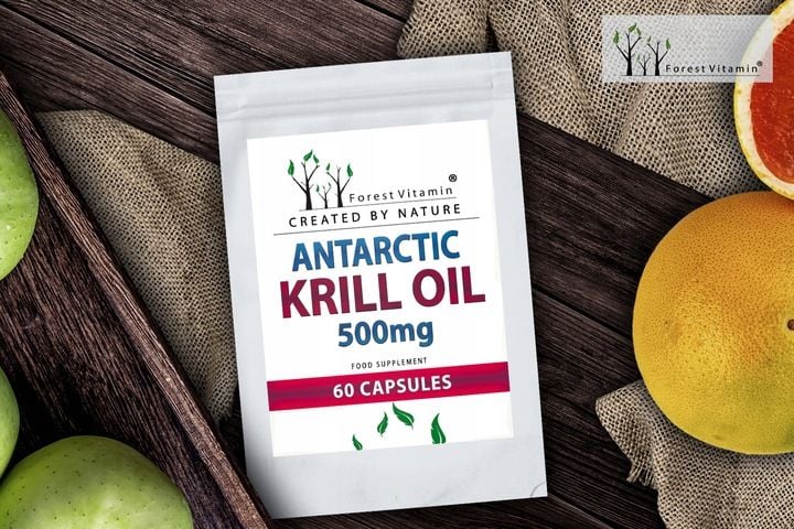 OLEJ Z KRYLA ANTARKTYCZNEGO KRILL MOCNY KRYL OMEGA 3 ASTAKSANTYNA zdjęcie 8