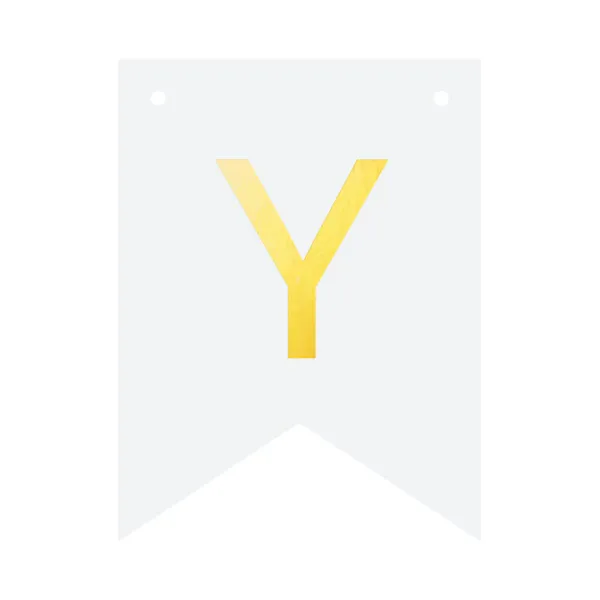 Baner DIY 16 cm - literka Y zdjęcie 6