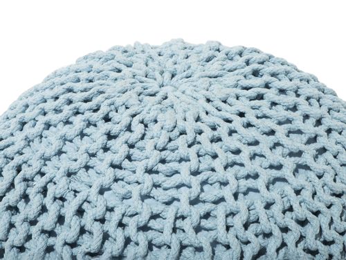 Puf 50 x 35 cm jasnoniebieski CONRAD na Arena.pl
