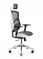 Fotel biurowy Diablo Chairs V-Basic Ergonomic do 150 kg Czarno-Biały