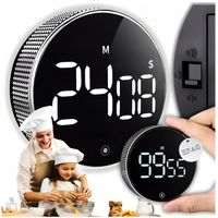 MINUTNIK KUCHENNY timer czasomierz stoper cyfrowy elektroniczny LED MAGNES
