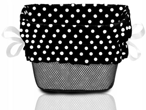 Kosz na rower METALOWY koszyk na kierownicę CLICK z uchwytem + WKŁAD na Arena.pl