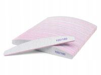 50 x Pilnik do Paznokci Łódka Zebra 100/180