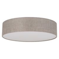 Lampa sufitowa okrągła do salonu Rondo 5638 TK Lighting lniana szara beżowa