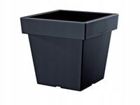 Doniczka kwadratowa Lofly DLOFL300 | Antracyt, Kształt Kwadratowy, Wymiary 30x30x27 cm, Kolor Antracyt, Prosperplast