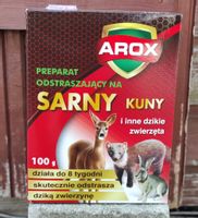 Arox preparat odstraszający sarny, kuny i inne dzikie zwierzęta 100 g