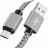 KABEL Micro USB W OPLOCIE NYLONOWYM Fast Charge 3m