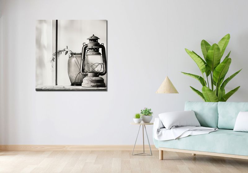 Obraz 90x90cm Lampa w Cieniach zdjęcie 2