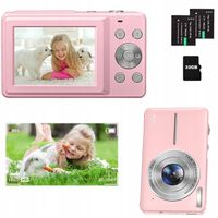 44MP APARAT FOTOGRAFICZNY CYFROWY DLA DZIECI KAMERA ZABAWKA GRY+KARTA 32GB