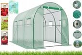 Tunel Foliowy Ogrodowy Szklarnia 2x3 6m2 Zielony na Warzywa Stelaż Dodatki