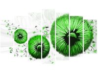 80CM 140CM OBRAZ 7 ELEM ZIELONE DMUCHAWCE ŚCIENNY