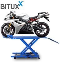 19472 Podnośnik hydrauliczny nożycowy z pompką nożną do motocylki