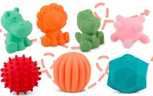 ZABAWKA DO KĄPIELI 24 ELEMENTY MONTESSORI KLOCKI SORTER DLA DZIECI RICOKIDS na Arena.pl