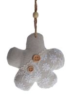 Zawieszka kwiatek z guziczkami