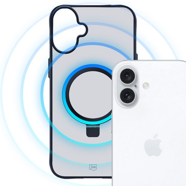 Apple iPhone 16 - 3mk Smoke Case Mag&Stand zdjęcie 4