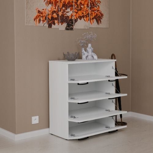 SZAFKA NA BUTY BIAŁA REGAŁ PÓŁKA STOJAK DO PRZEDPOKOJU ORGANIZER NA na Arena.pl